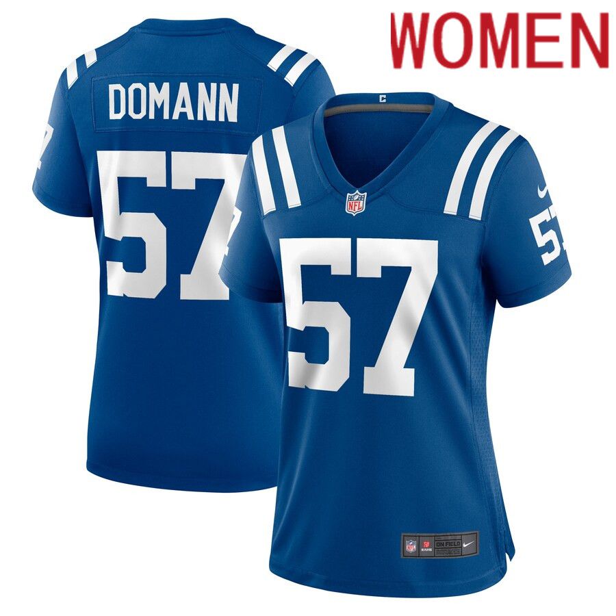 Women Indianapolis Colts #57 JoJo Domann Nike Royal Game Player NFL Jersey